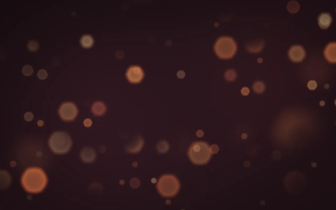 Bokeh in the Golden Hour palette, a MacScapes scene