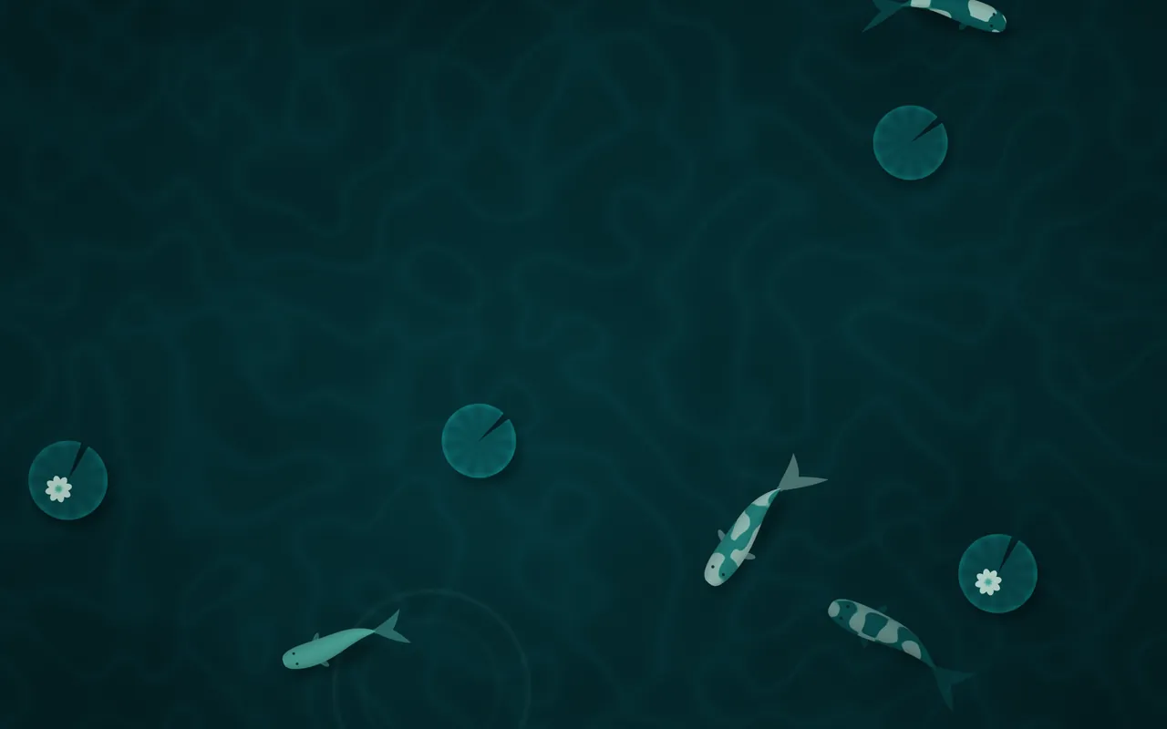 Koi Pond: the Koi scene in the Lagoon palette