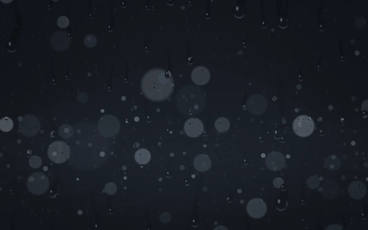Rainy Café: the Rain scene in the Storm palette