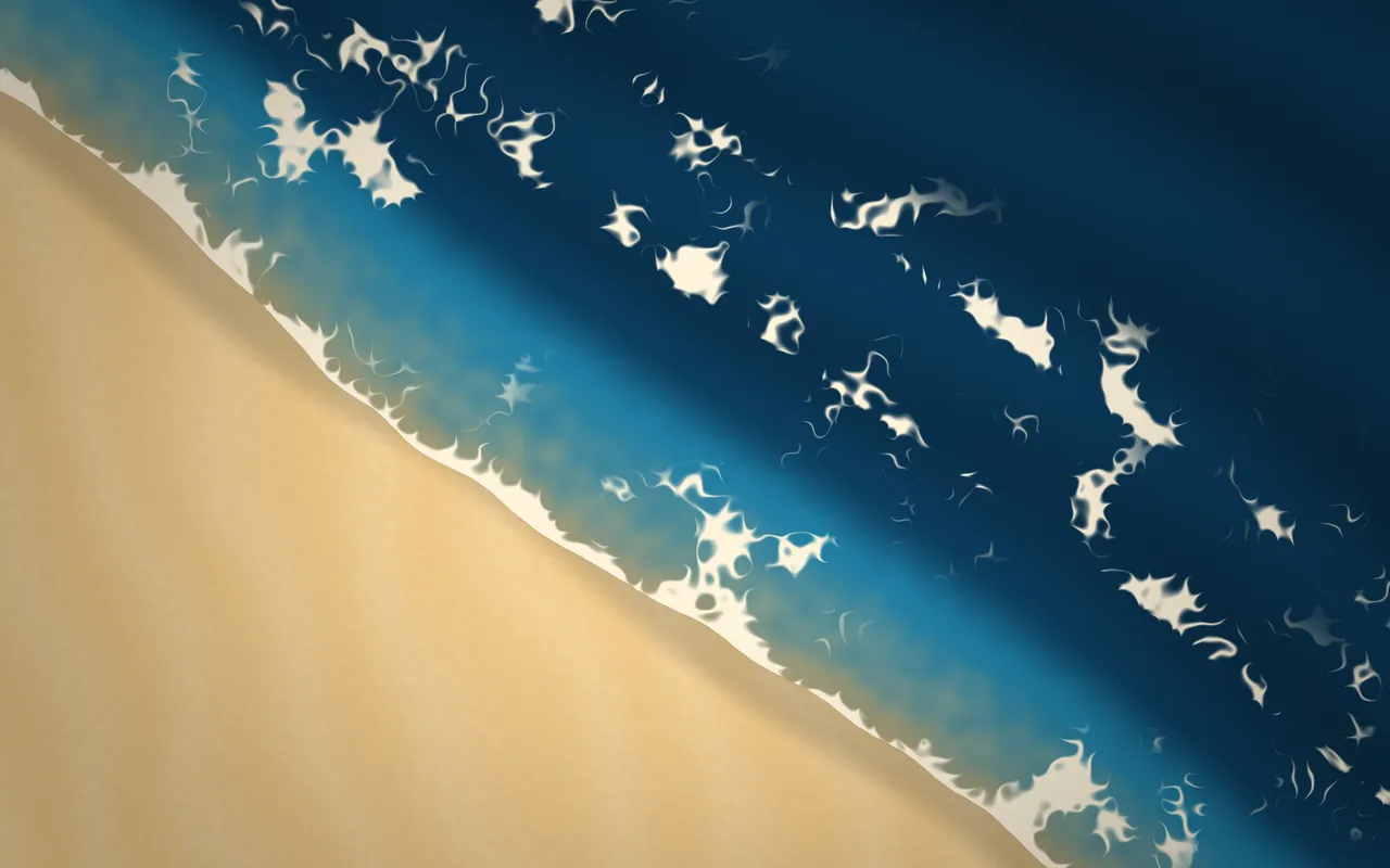 Shore in the Riviera palette, a MacScapes scene